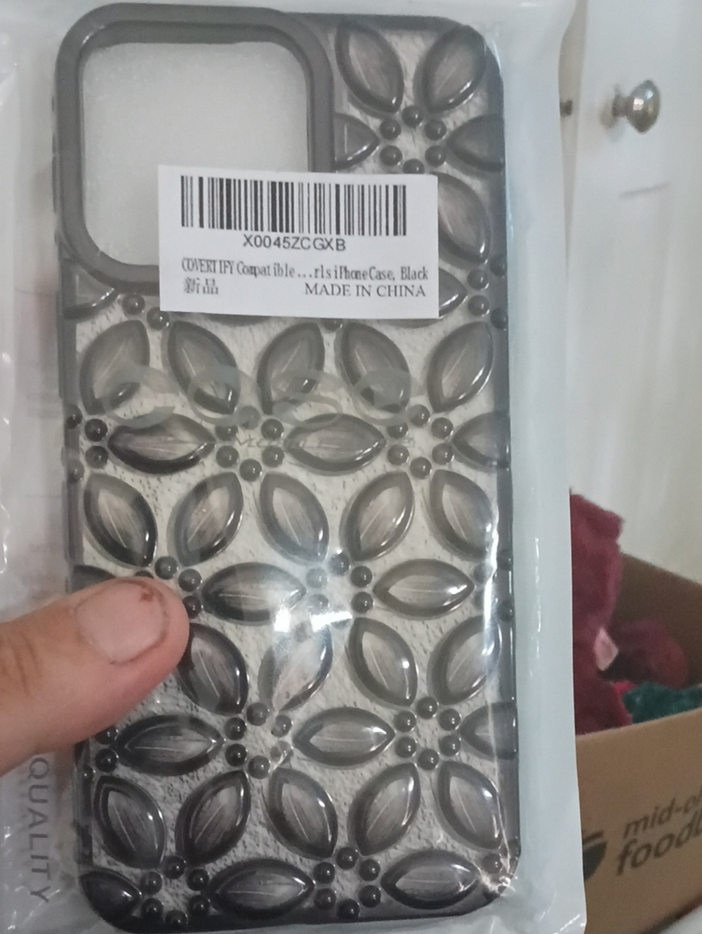 Case Mate Black Decorative Floral iPhone 13 Pro Max Or 14 Pro Max Case